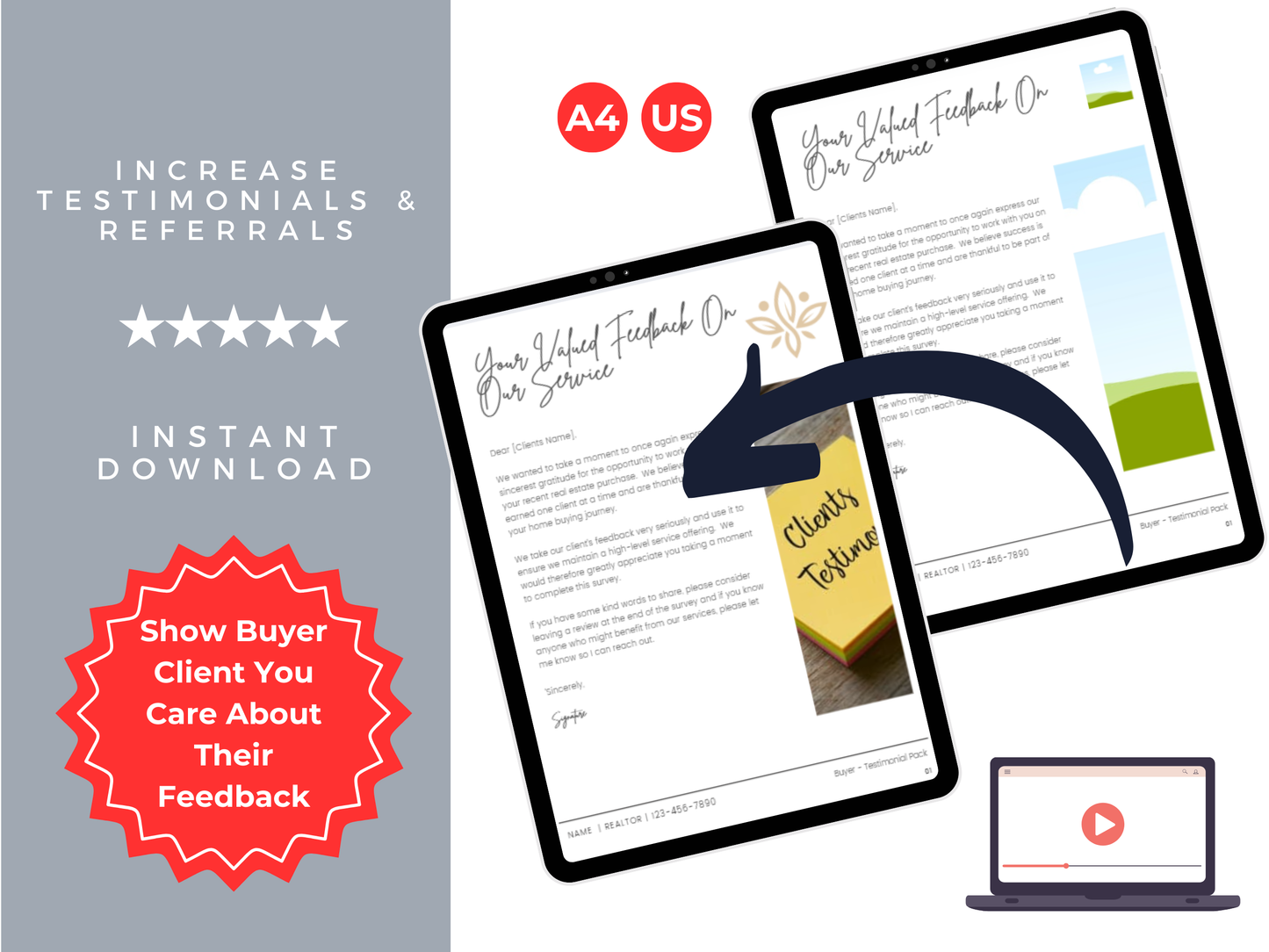Buyer Testimonial Pack Template
