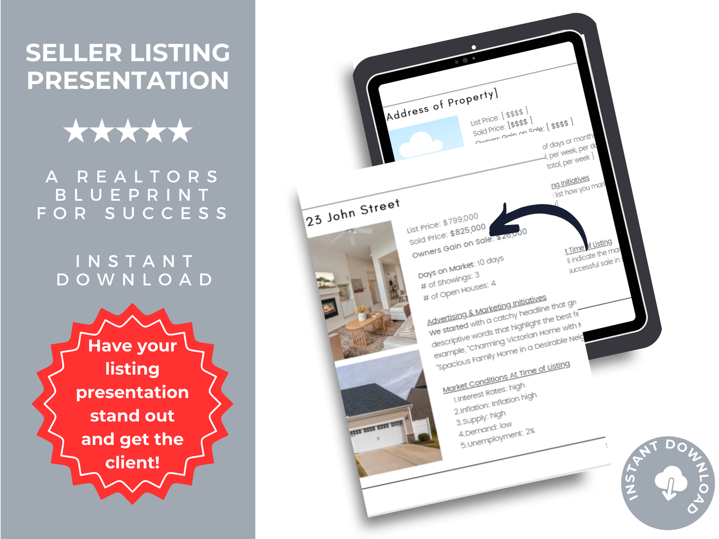 Seller Listing Presentation Template