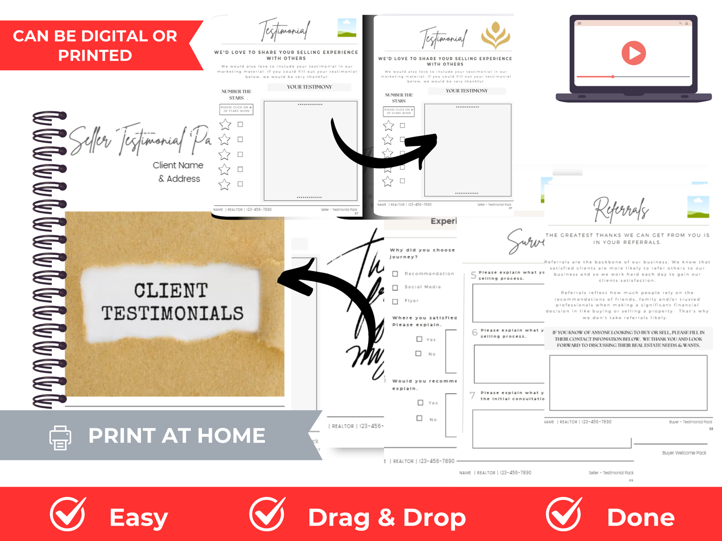 Seller Testimonial Pack Template