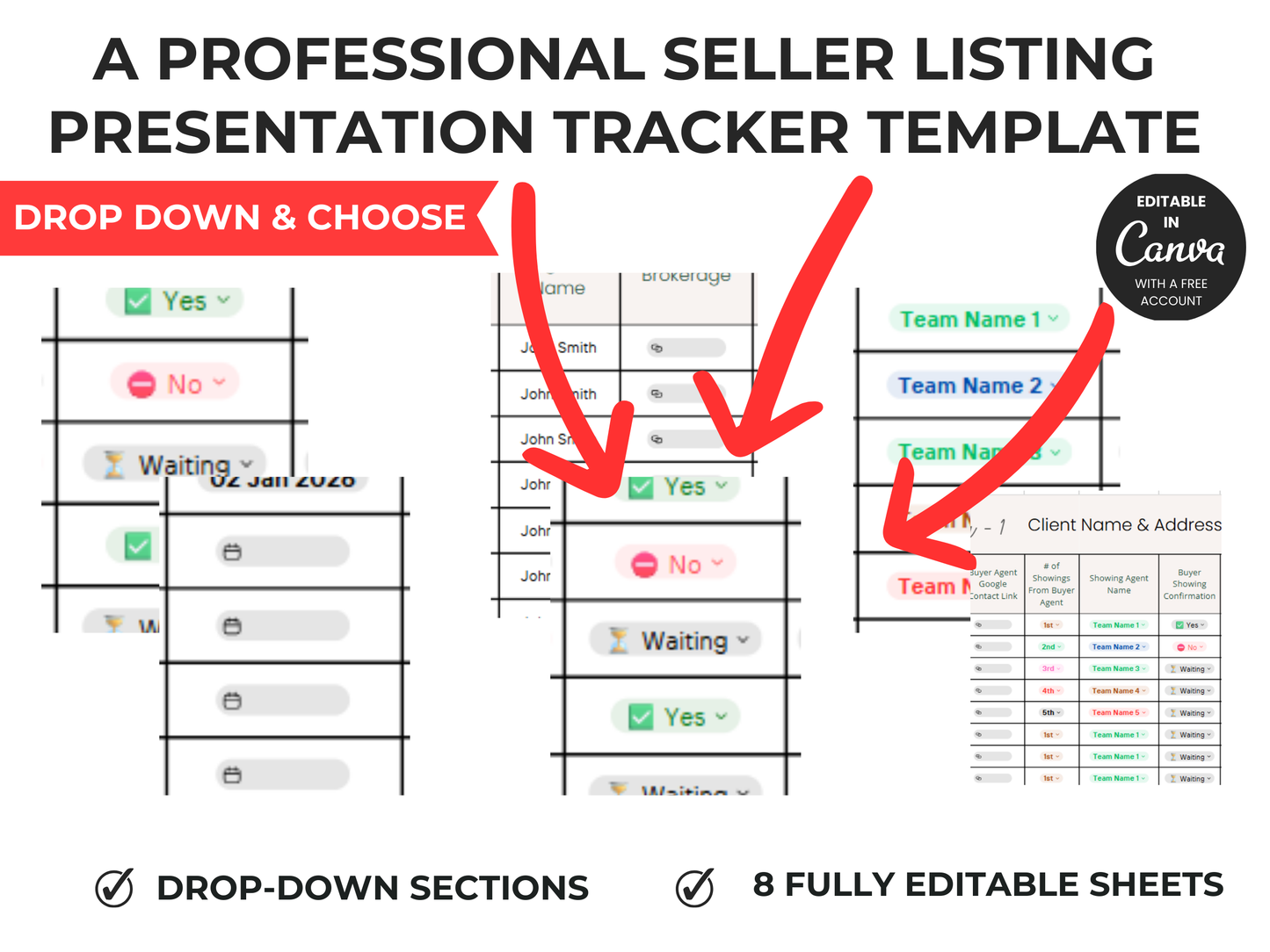 Seller Listing Presentation Tracker Template