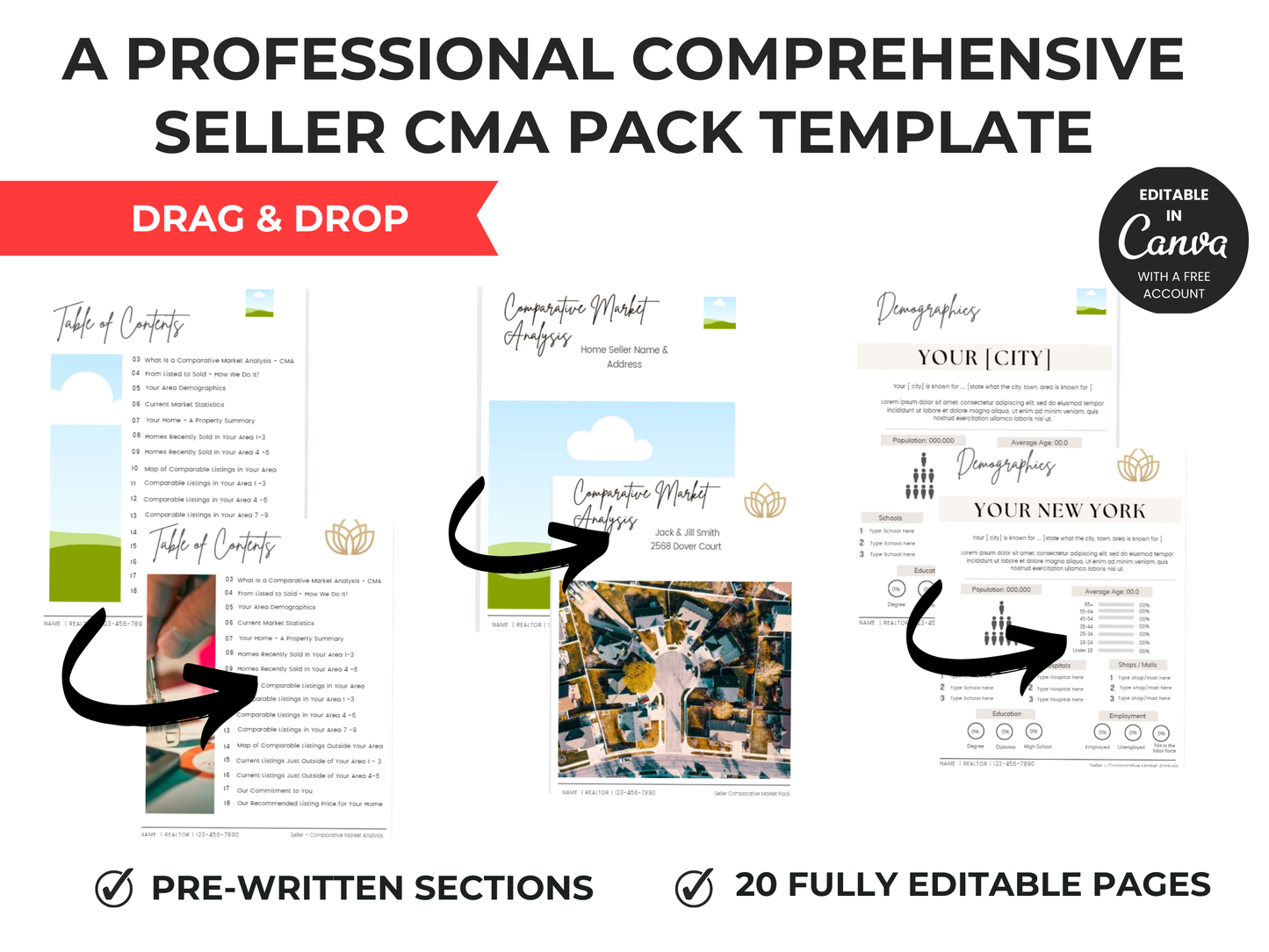 Seller Comparative Market Analysis (CMA) Pack Template