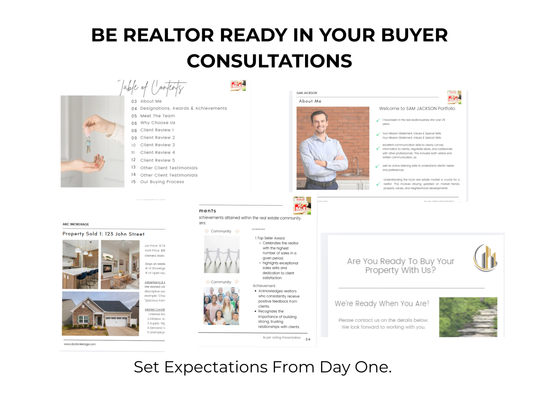 Buyer Listing Presentation Template
