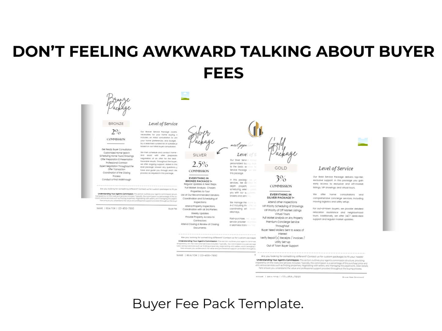 Buyer Fee Proposal Template