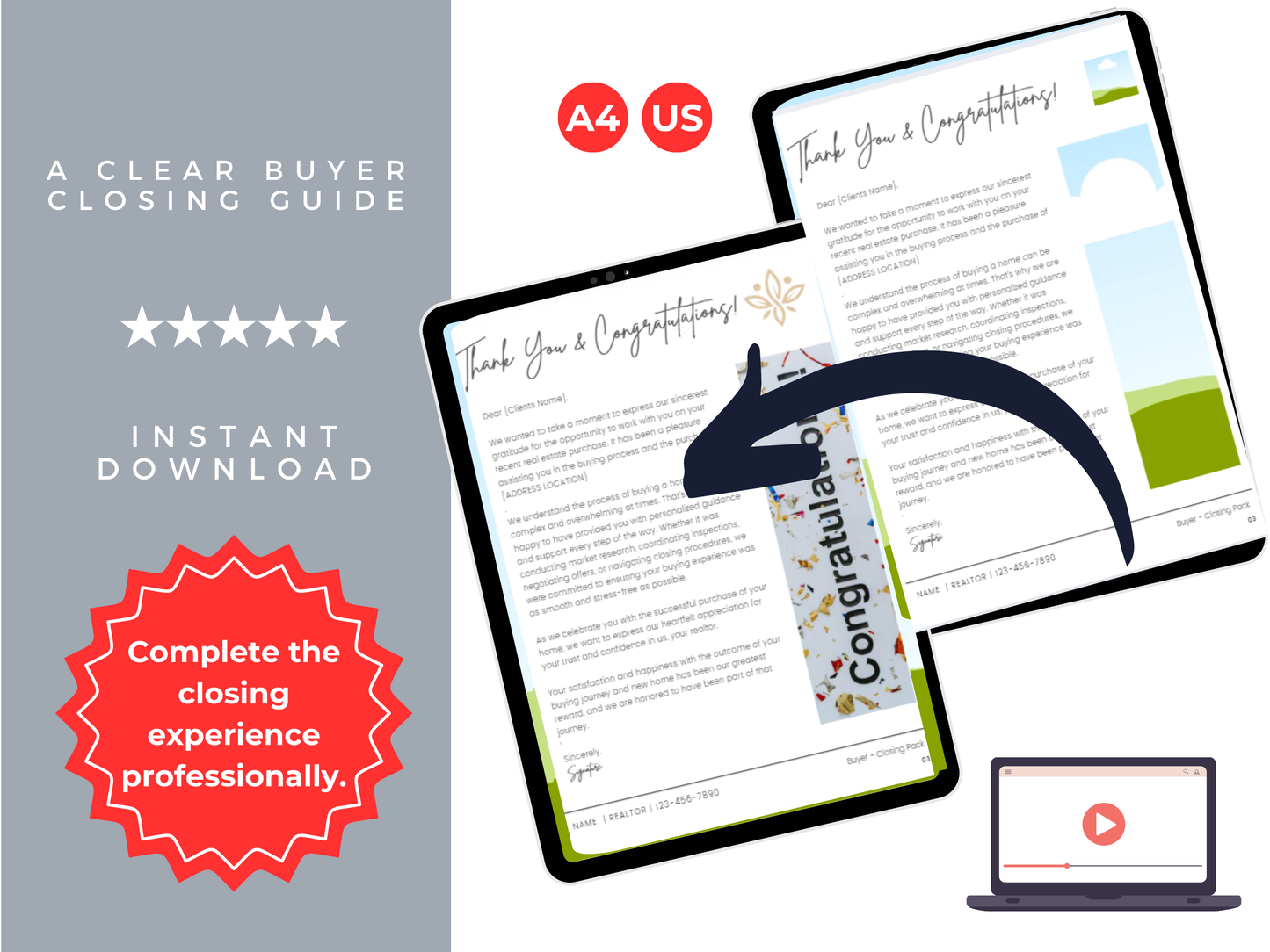 Buyer Closing Pack Template