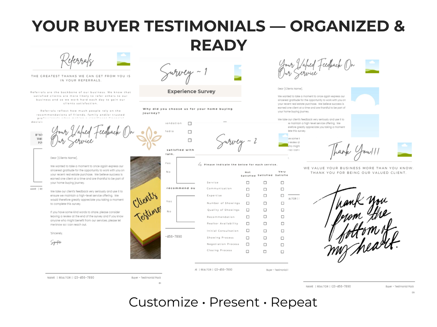 Buyer Testimonial Pack Template