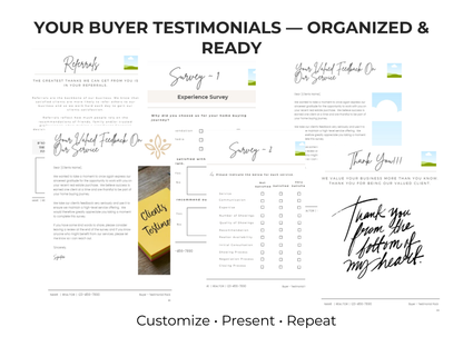 Buyer Testimonial Pack Template