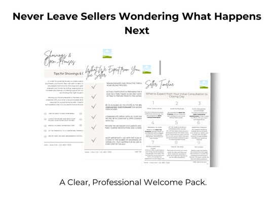 Seller Welcome Pack Template