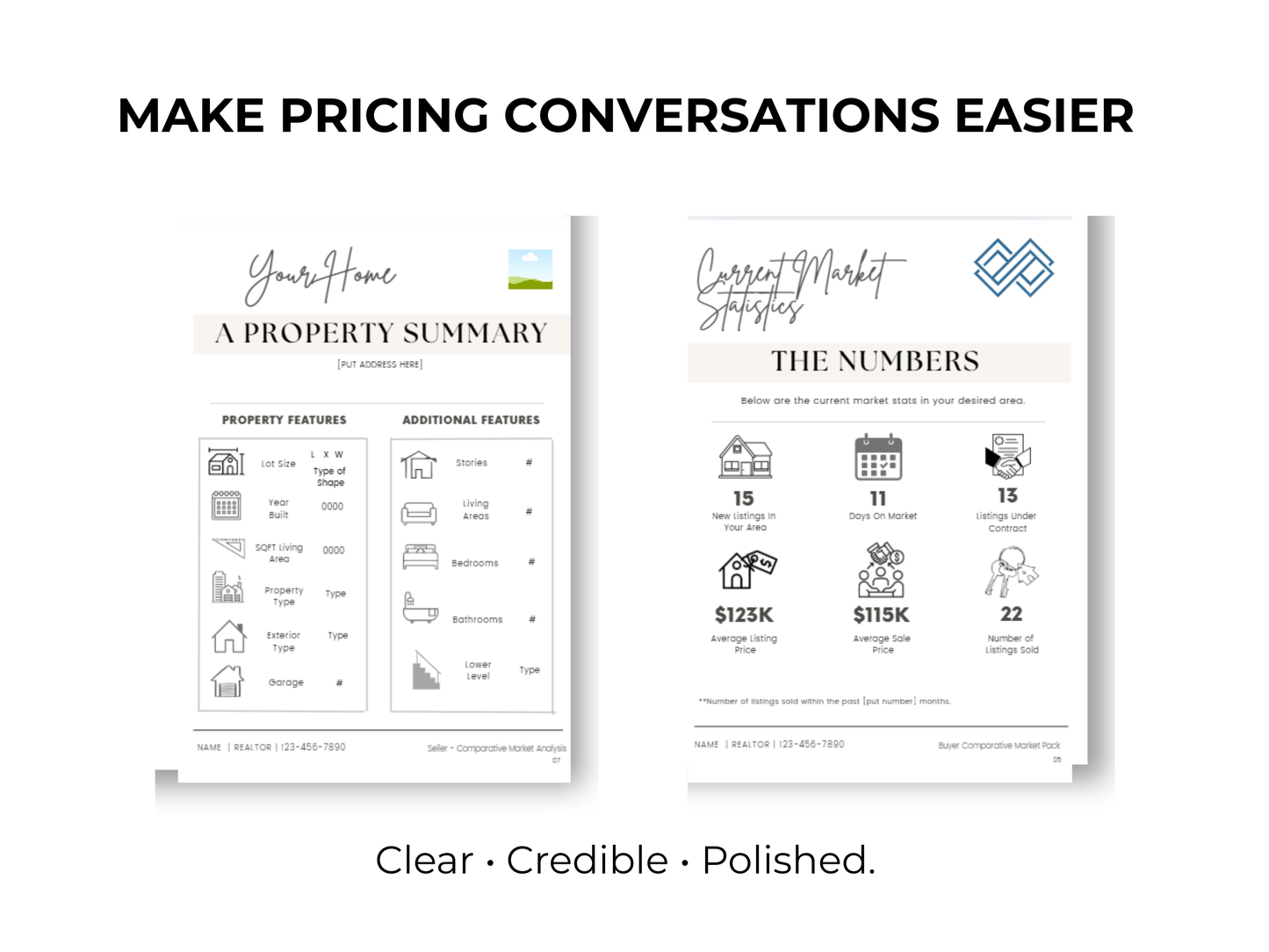 Seller Comparative Market Analysis (CMA) Pack Template