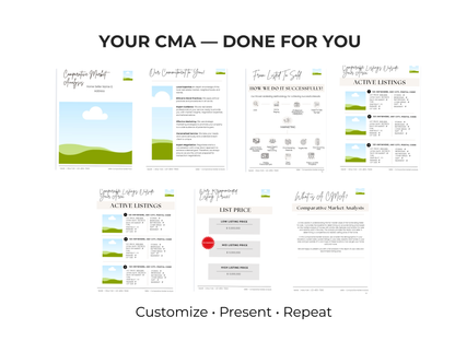 Seller Comparative Market Analysis (CMA) Pack Template