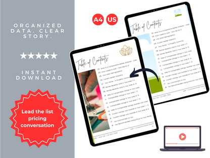 Seller Comparative Market Analysis (CMA) Pack Template