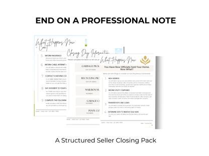 Seller Closing Pack Template