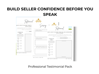 Seller Testimonial Pack Template