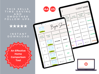 Buyer Showings Tracker Template