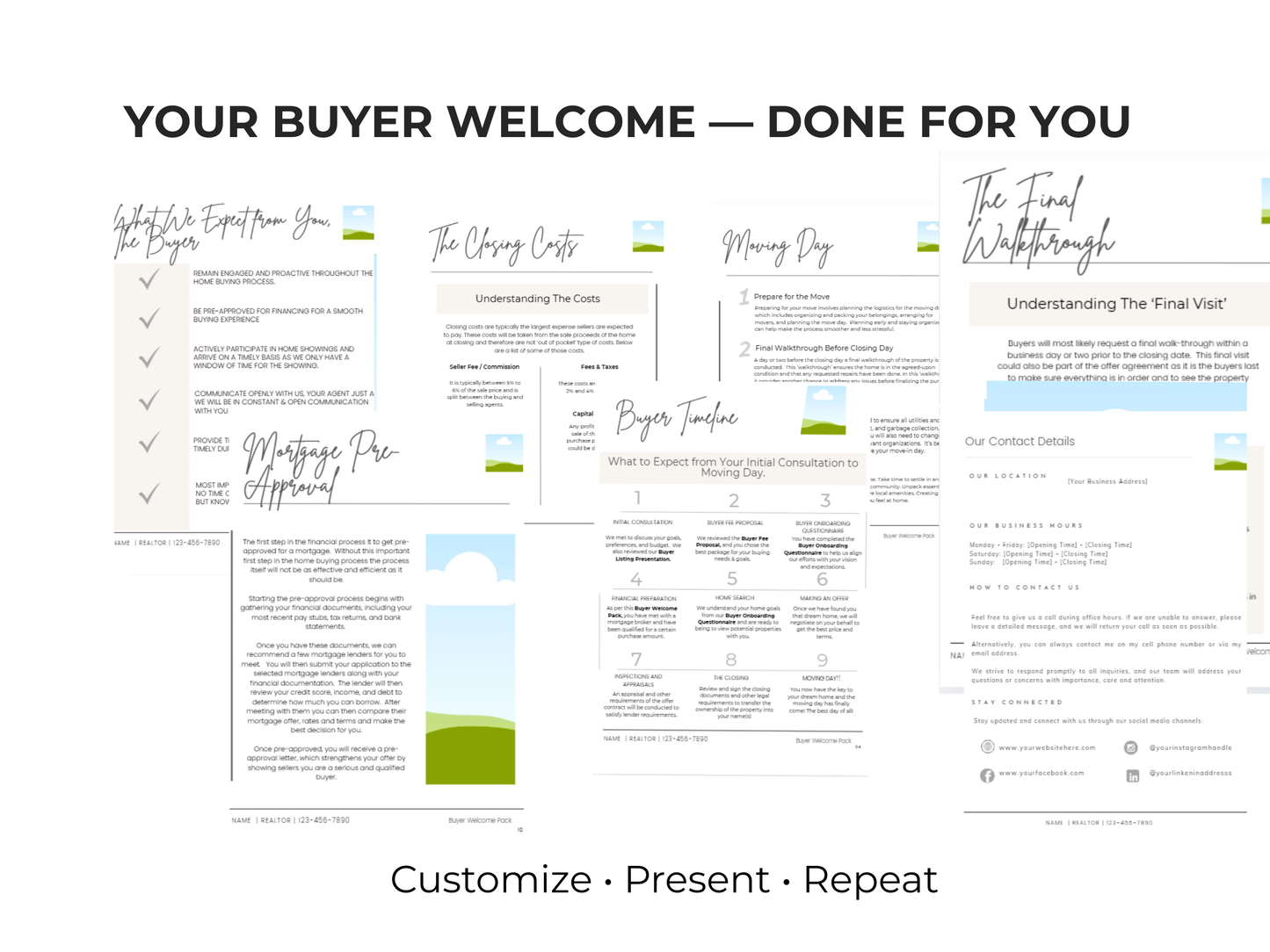 Buyer Welcome Pack Template