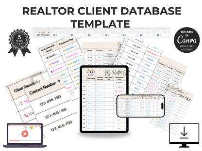 Realtor Client Database Template