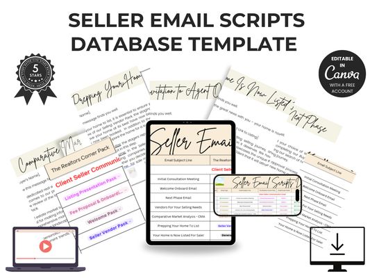 Seller Email Scripts Database Template