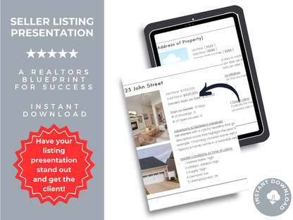 Seller Listing Presentation Template