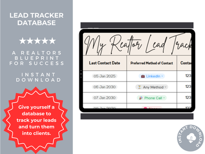 Lead Tracker Database Template with AI