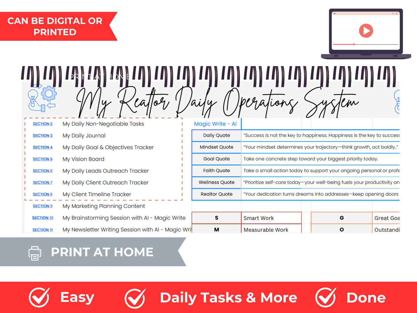 My Realtor Daily System Template