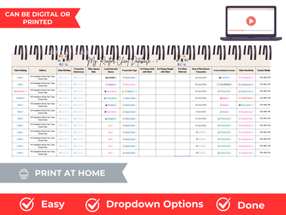 Realtor Client Database Template