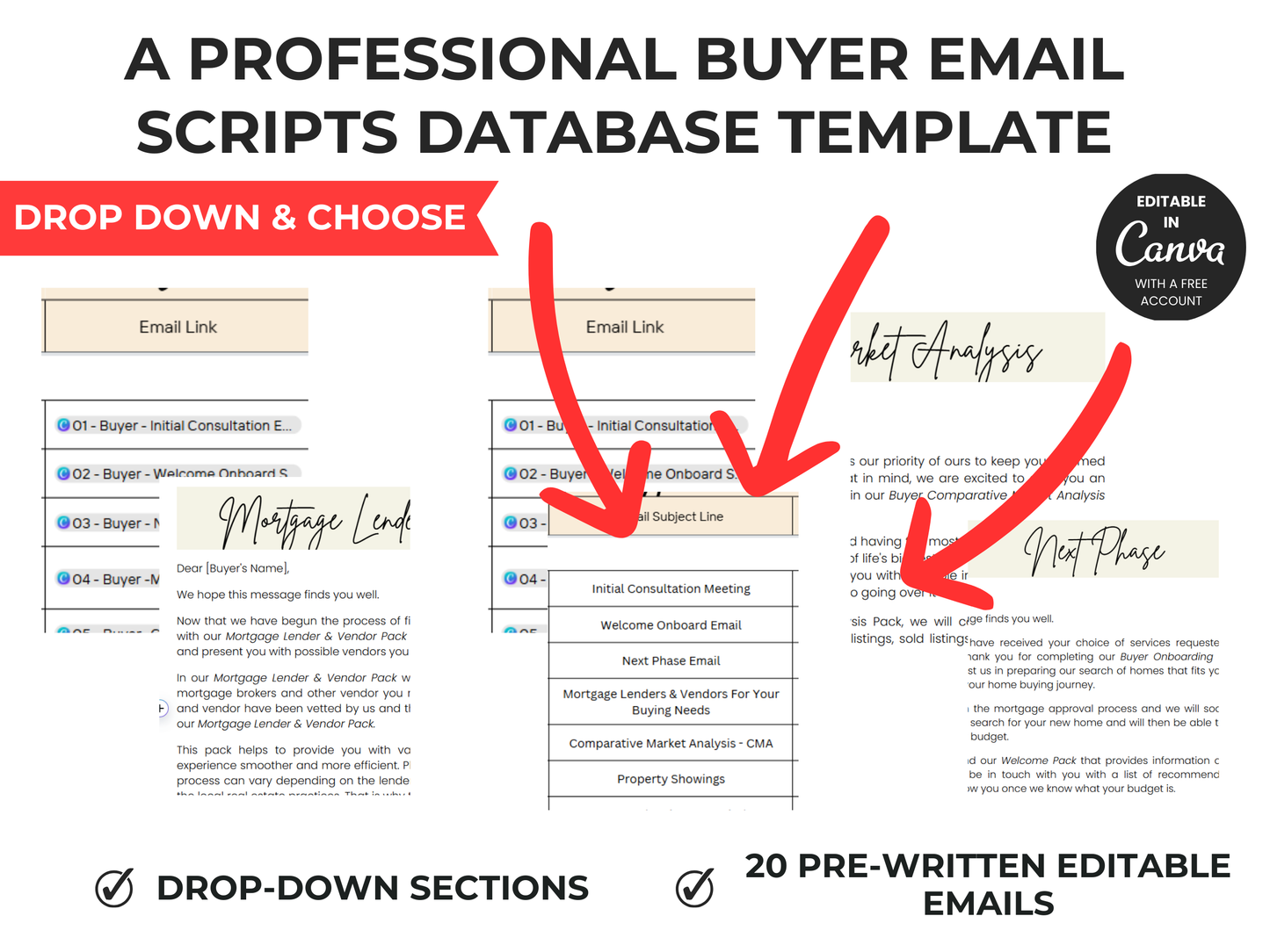 Buyer Email Scripts Database Template