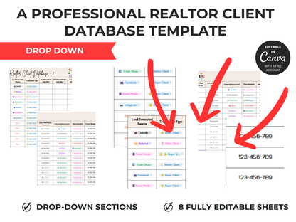 Realtor Client Database Template