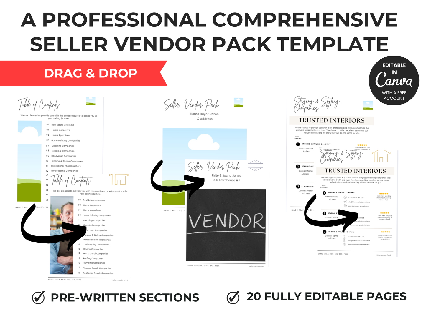 Seller Vendor Pack Template