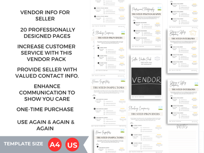 Seller Vendor Pack Template
