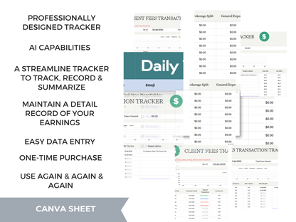 Client Fees Transaction Database Template