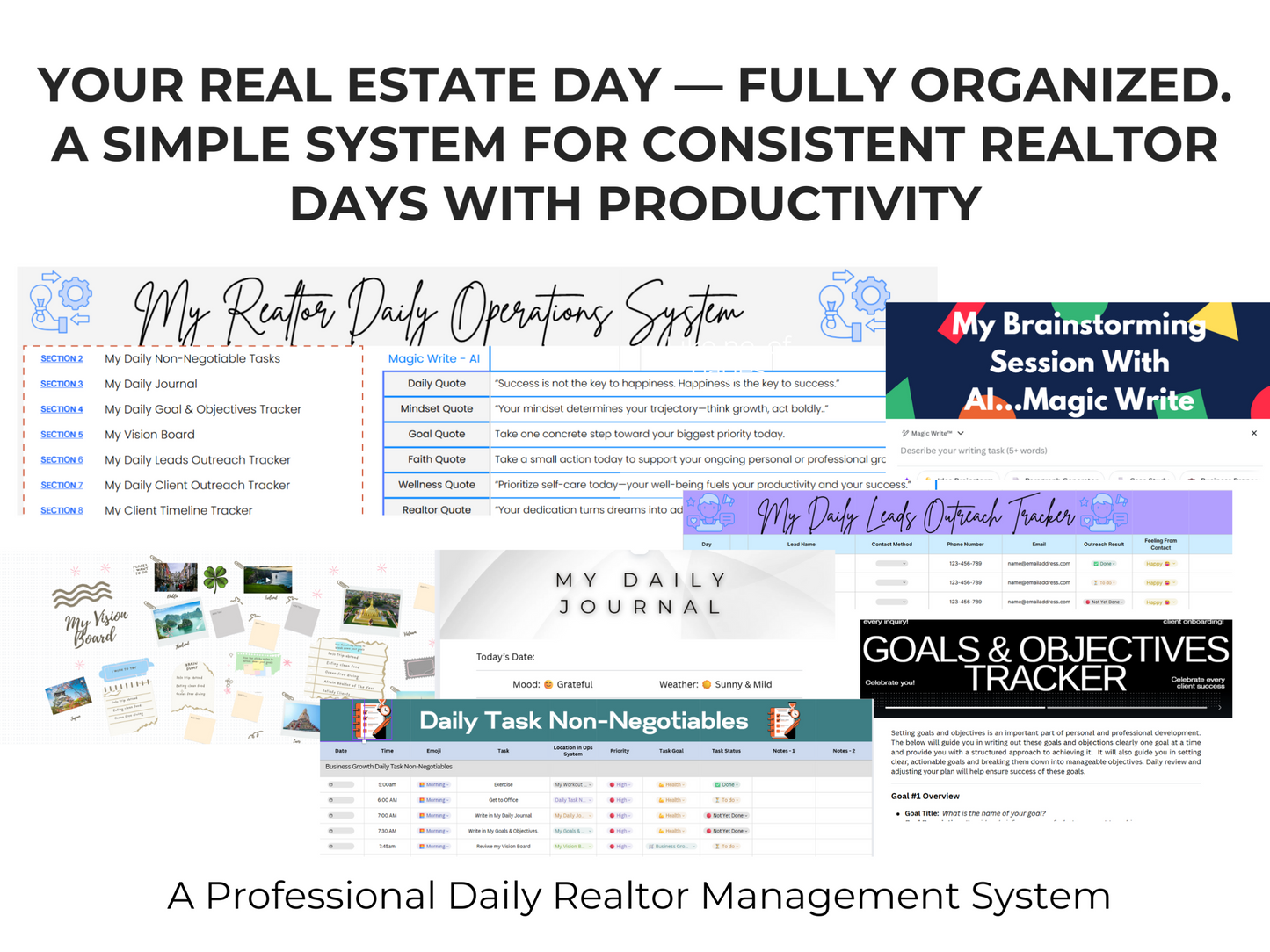 My Realtor Daily System Template with AI