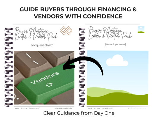 Buyer Mortgage Lender & Vendor  Pack Template