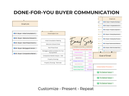 Buyer Email Scripts Database Template with AI